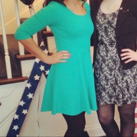 🎉EXPRESS🎉Teal Dress - Picture 7 of 7